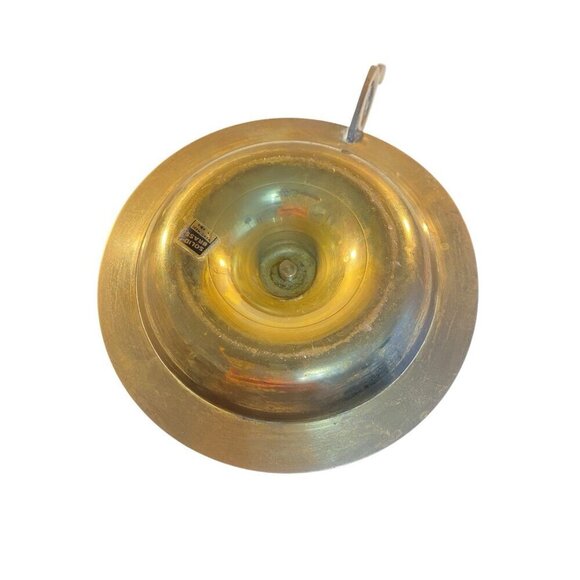 Pair Candlestick Holders Chamber Sticks Aged Uncleaned Patina 4.5" x 3" India - Picture 6 of 8